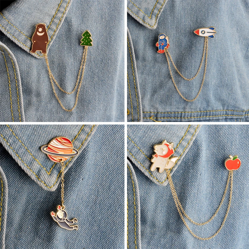 NEW Creative brooches pilot bear Planet brooch Enamel pendants pin botton t-shirt collar brooch Jewelry bag hat accessories gift
NEW Creative brooches pilot bear Planet brooch Enamel pendants pin botton t-shirt collar brooch Jewelry bag hat accessories gift