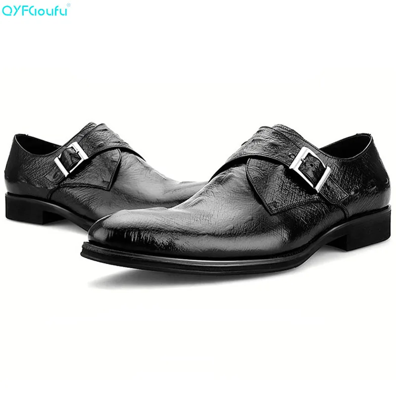 Brand 100% Genuine Leather Monk Strap Shoes Men Oxfords Handmade Designers Formal Crocodile Pattern Men Dress Shoes
Brand 100% Genuine Leather Monk Strap Shoes Men Oxfords Handmade Designers Formal Crocodile Pattern Men Dress Shoes