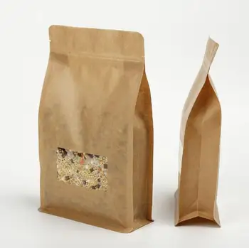 50pcs Stand up Kraft Paper Frosted Small Window Bag Coffee Snack Cookie Tea Packaging Paper Storage Ziplock Bag Gift Window Bag
50pcs Stand up Kraft Paper Frosted Small Window Bag Coffee Snack Cookie Tea Packaging Paper Storage Ziplock Bag Gift Window Bag