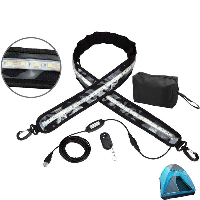 Camping Light LED 5V Dimmable Flexible Strip with USB 46.7 inch IP67 Waterproof LED Strip Light for Tent Poles(Cool White)
Camping Light LED 5V Dimmable Flexible Strip with USB 46.7 inch IP67 Waterproof LED Strip Light for Tent Poles(Cool White)