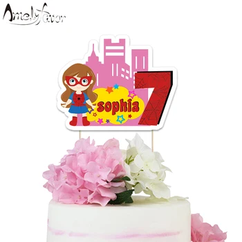 Superhero Theme Party Paper Cake Topper Hero Girls Spider Girl Event Birthday Party Decorations Supplies Custom-Made Topper
Superhero Theme Party Paper Cake Topper Hero Girls Spider Girl Event Birthday Party Decorations Supplies Custom-Made Topper