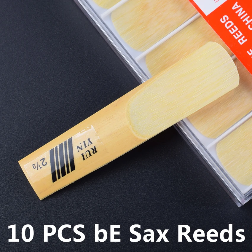 10PCS Eb Sax Reeds Saxophone Wind Musical Instruments Accessories 2 1/2 Ruiyin Reed Strength 2.5
10PCS Eb Sax Reeds Saxophone Wind Musical Instruments Accessories 2 1/2 Ruiyin Reed Strength 2.5