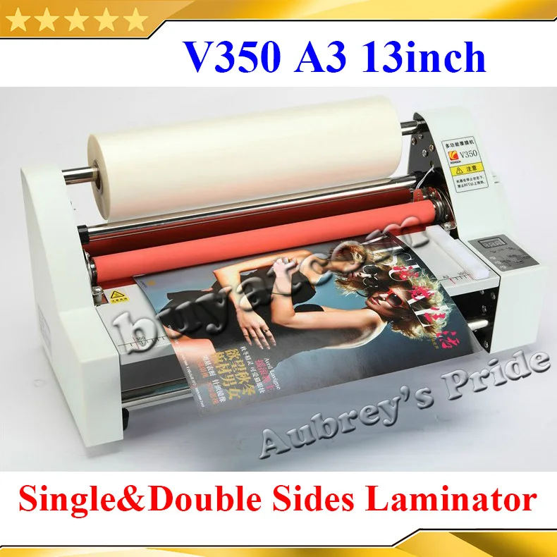 

A3 13" 350MM High Speed Thermal Hot Cold Laminating Machine Mounting Roll Laminator Bopp Film