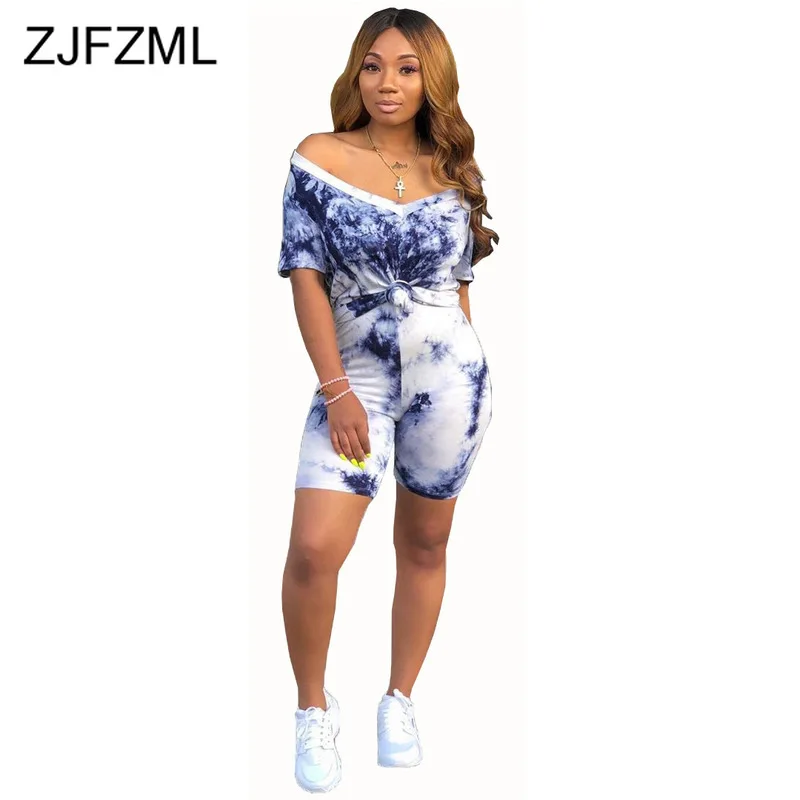 Tie Dye Sexy Shorts Set for Women Short Sleeve V Neck Knot Crop Top + Skinny Biker Shorts Plus Size Summer Two Piece Tracksuit
Tie Dye Sexy Shorts Set for Women Short Sleeve V Neck Knot Crop Top + Skinny Biker Shorts Plus Size Summer Two Piece Tracksuit