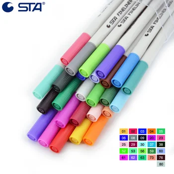 STA 26 Colors 0.4mm Brush Pen Sketch Marker Pens Waterproof Hook Fine Line Art Supplier Drawing Pens For Manga Handwriting Pen
STA 26 Colors 0.4mm Brush Pen Sketch Marker Pens Waterproof Hook Fine Line Art Supplier Drawing Pens For Manga Handwriting Pen