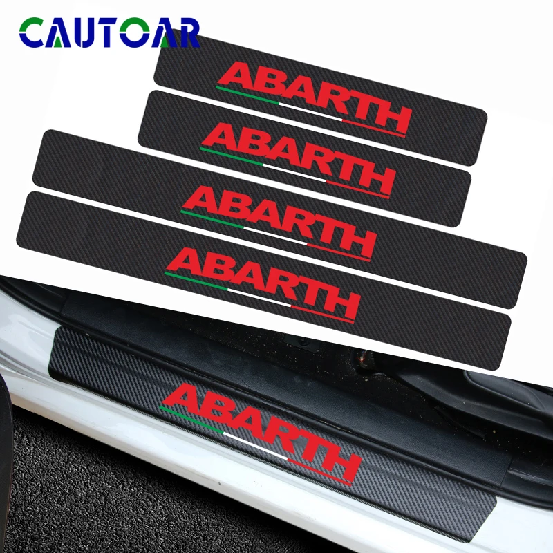 4Pcs Car-Styling ABARTH Emblem Car Door Sill Step Protector Carbon Fiber Vinyl Sticker for Fiat Punto 500 Stilo Car Accessories
4Pcs Car-Styling ABARTH Emblem Car Door Sill Step Protector Carbon Fiber Vinyl Sticker for Fiat Punto 500 Stilo Car Accessories