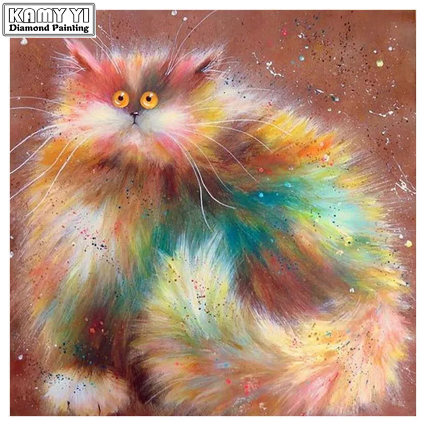 5D DIY Diamond Painting Crystal Diamond Painting Cross Stitch Colorful Cat Needlework Crafts Home Decoration New Year Gifts
5D DIY Diamond Painting Crystal Diamond Painting Cross Stitch Colorful Cat Needlework Crafts Home Decoration New Year Gifts