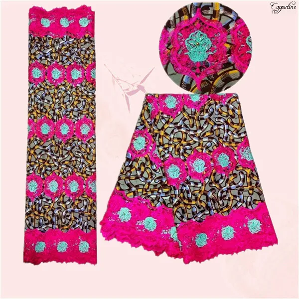 Wholesale price party African ankara batik wax embroidery lace fabric for making dress RRL33(6yards/lot)
Wholesale price party African ankara batik wax embroidery lace fabric for making dress RRL33(6yards/lot)