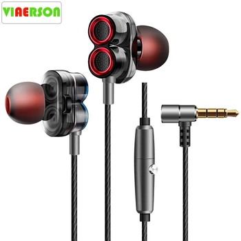 VIAERSON 3.5mm In Ear Wired Earphone with Mic for Xiaomi Redmi Note 7 Headset Earphone Double speaker Bass Sport Music Headphone
VIAERSON 3.5mm In Ear Wired Earphone with Mic for Xiaomi Redmi Note 7 Headset Earphone Double speaker Bass Sport Music Headphone