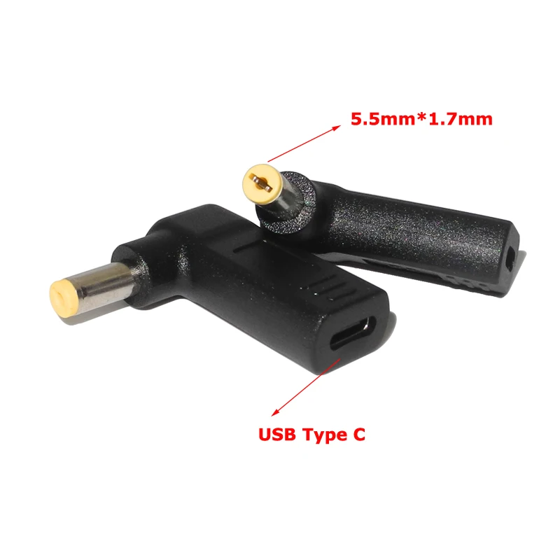 USB Type C Female to 5.5x1.7mm Dc Power Adapter Plug Converter Laptop Charger for Acer Aspire 5315 5630 5735 5920 5535 5738 6920
USB Type C Female to 5.5x1.7mm Dc Power Adapter Plug Converter Laptop Charger for Acer Aspire 5315 5630 5735 5920 5535 5738 6920
