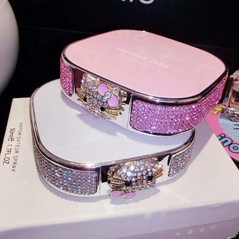 Luxury Diamond 12000mAh font b Power b font font b Bank b font Hello Kitty Cartoon