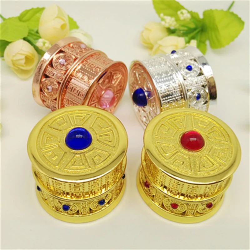 

5g Glass Cream Jar vintage jewel cosmetic pot 5ml the Middle East ethnic style rose gold silver luxury container empty