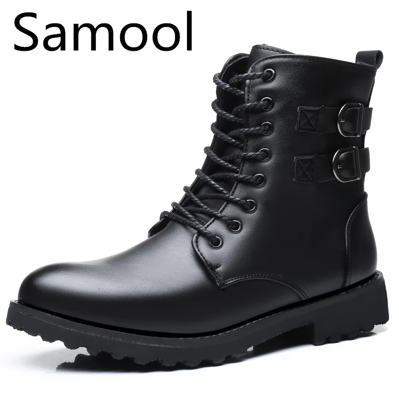 Men Motorcycle Boots Combat Boot With Metal Buckle Winter Fur Cow Split Leather Waterproof Buckle Military Boots Men Shoes QX5
Men Motorcycle Boots Combat Boot With Metal Buckle Winter Fur Cow Split Leather Waterproof Buckle Military Boots Men Shoes QX5
