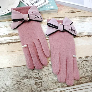 2018 Women Wool Gloves Winter Warm Touch Screen Gloves Butterfly-knot Thicken Mittens for Women Elegant DIY Luxury Design Glove
2018 Women Wool Gloves Winter Warm Touch Screen Gloves Butterfly-knot Thicken Mittens for Women Elegant DIY Luxury Design Glove