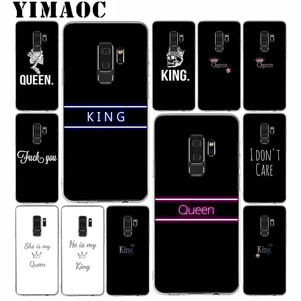 YIMAOC Queen & King Couple Soft Silicone Case for Samsung Galaxy S10 S10E S9 S8 Plus S7 S6 Edge & Note 9 8 Soft Cover
YIMAOC Queen & King Couple Soft Silicone Case for Samsung Galaxy S10 S10E S9 S8 Plus S7 S6 Edge & Note 9 8 Soft Cover