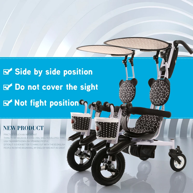 Dobe brand child baby double twins tricycle bike bicycle double seats baby tricycle family version
Dobe brand child baby double twins tricycle bike bicycle double seats baby tricycle family version