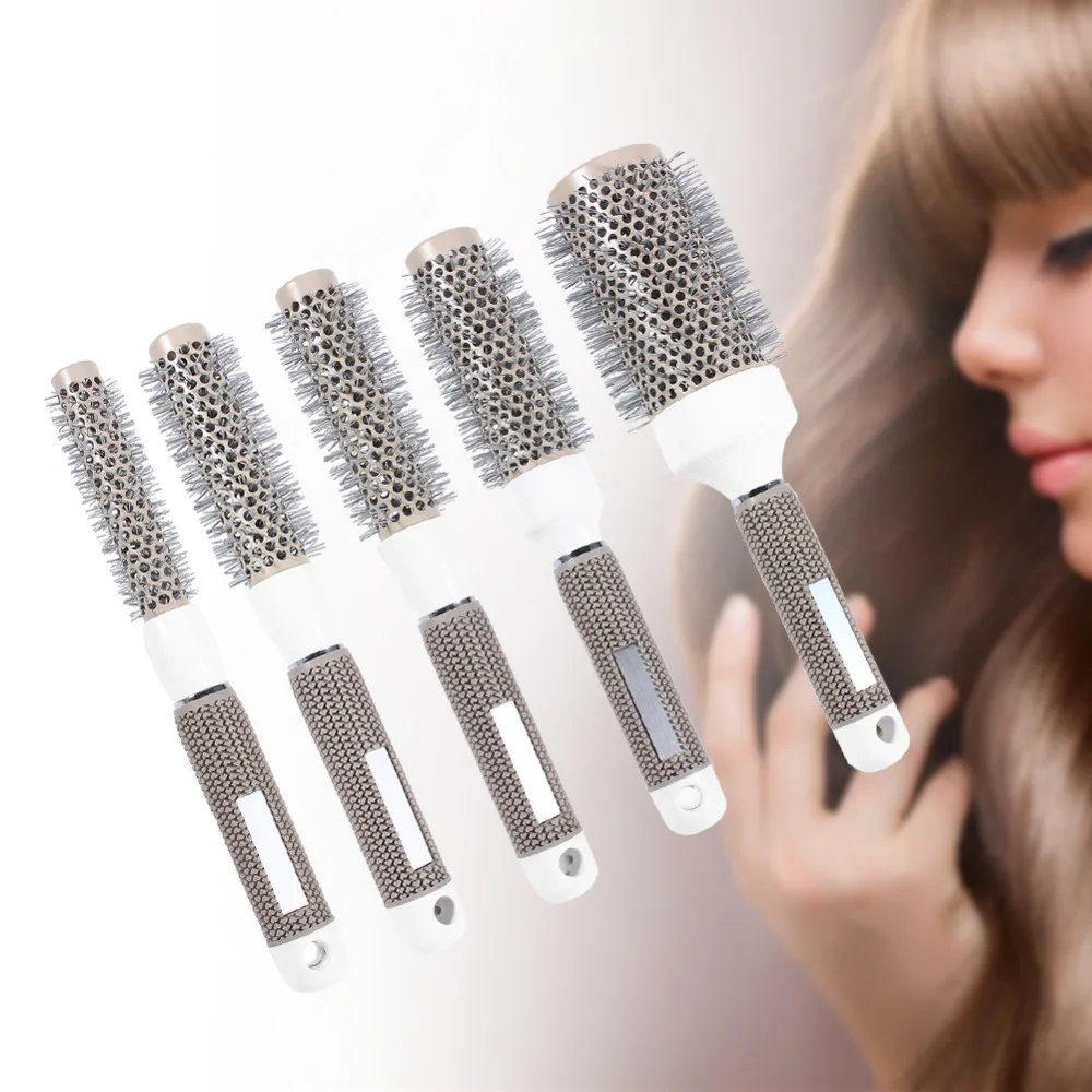 MOONBIFFY Professional Hair Dressing Brushes Ceramic Iron Round Comb (19mm) 5 size Hair Styling Tool Hairbrush High Temperature
MOONBIFFY Professional Hair Dressing Brushes Ceramic Iron Round Comb (19mm) 5 size Hair Styling Tool Hairbrush High Temperature