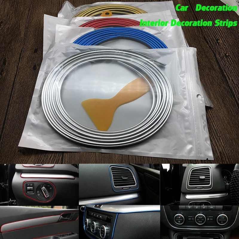 5M Car Interior Mouldings Trims Decoration Line Strips Car-styling Door Dashboard Air Outlet Decorative Sticker Auto Accessories
5M Car Interior Mouldings Trims Decoration Line Strips Car-styling Door Dashboard Air Outlet Decorative Sticker Auto Accessories