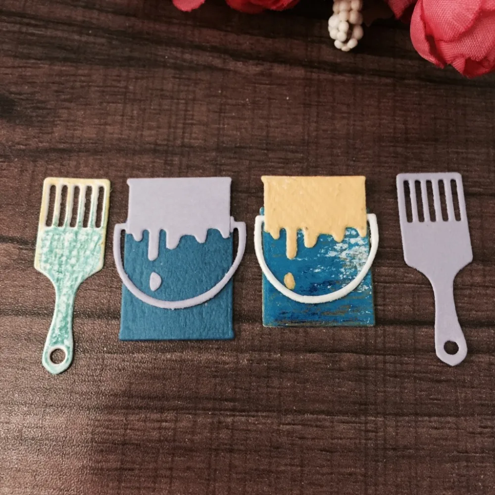 Paint Bucket Brush Metal Cutting Dies for Scrapbooking DIY Album Embossing Folder Paper Card Maker Template Decor Stencils Craft
Paint Bucket Brush Metal Cutting Dies for Scrapbooking DIY Album Embossing Folder Paper Card Maker Template Decor Stencils Craft