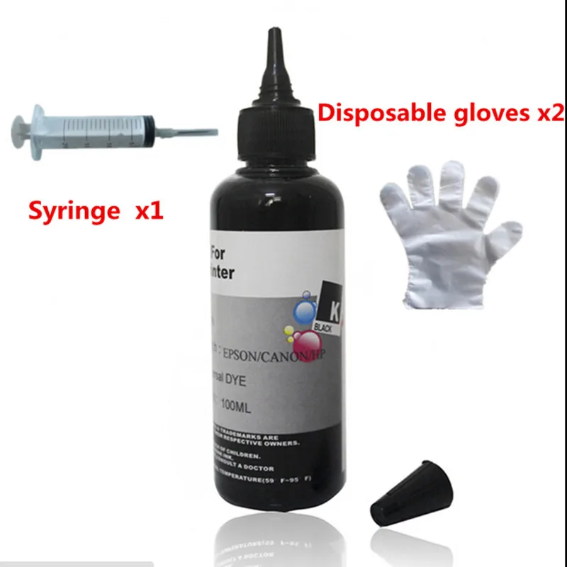 Hisaint 1x 100ml Black Ink Jet Cartridge Cheap Refill Kit for HP for Canon for Epson for Brother Printer Host Sale
Hisaint 1x 100ml Black Ink Jet Cartridge Cheap Refill Kit for HP for Canon for Epson for Brother Printer Host Sale