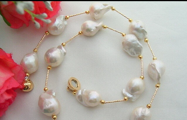 Wholesale FREE SHIPPING >>>N1104038 13x18MM Nucleated Flameball Baroque Pearl Necklace
Wholesale FREE SHIPPING >>>N1104038 13x18MM Nucleated Flameball Baroque Pearl Necklace