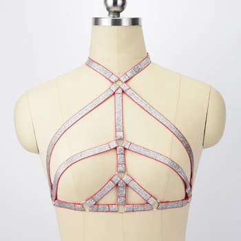 BODY HARNES Woman Harajuku Goth Fetish Wear bondage harness cage Bra Top Handmade Pole Dance Suspender Belt Body Harness bra
BODY HARNES Woman Harajuku Goth Fetish Wear bondage harness cage Bra Top Handmade Pole Dance Suspender Belt Body Harness bra
