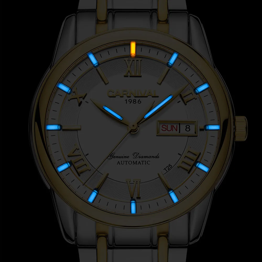 T25 tritium gas Blue luminous Automatic Self-Wind Men Fashion Casual Watches Sapphire mirror Full Steel Strap Mechanical Wrist
T25 tritium gas Blue luminous Automatic Self-Wind Men Fashion Casual Watches Sapphire mirror Full Steel Strap Mechanical Wrist