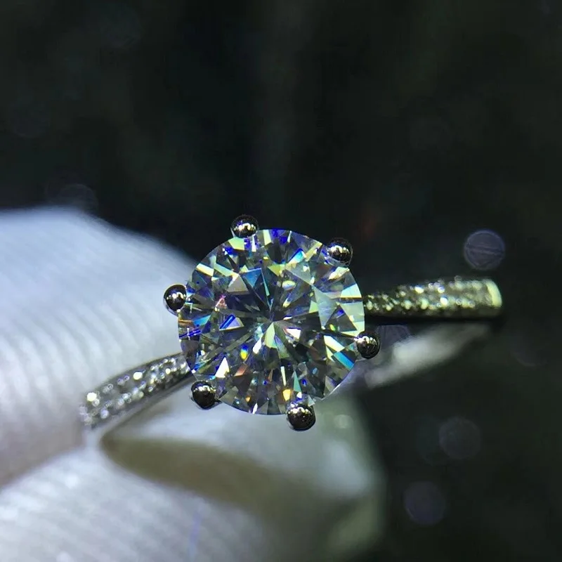 1 карат ct свадебное Moissanite бриллиантовое кольцо подлинное 18K 750 Белое золото D Цвет VVS
1 карат ct свадебное Moissanite бриллиантовое кольцо подлинное 18K 750 Белое золото D Цвет VVS