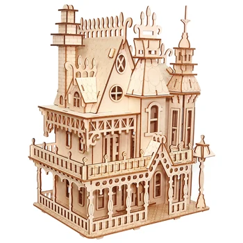 Interconnecting Blocks Woodcraft Construction Kit Wooden Villa DIY 3D Wooden Villa Puzzle Game Assembly Toy Gift
Interconnecting Blocks Woodcraft Construction Kit Wooden Villa DIY 3D Wooden Villa Puzzle Game Assembly Toy Gift