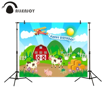 Allenjoy Farm theme photography backdrop red barn animals Barnyard house kids birthday background photo studio new photocall
Allenjoy Farm theme photography backdrop red barn animals Barnyard house kids birthday background photo studio new photocall