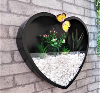 Brief Wall Vase Iron Art Solid Color Heart-shaped Artificial Flower Colored Stone Holder Hanging Vases Home Party Decoration
Brief Wall Vase Iron Art Solid Color Heart-shaped Artificial Flower Colored Stone Holder Hanging Vases Home Party Decoration