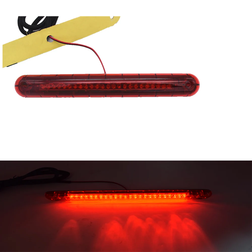 

YSY Car styling!! Universal Car SUV Auto 12V 24 LED Red Car Rear Windscreen High Mount Stop Lamp Third 3RD Tail Brake Light