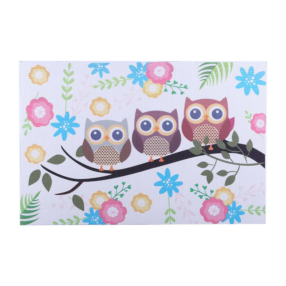 Placemat PVC Colorful feather owl Pattern Placemat Compatible Cross weave Insulation Washable Table Mat Table Decorative NEW Q4
Placemat PVC Colorful feather owl Pattern Placemat Compatible Cross weave Insulation Washable Table Mat Table Decorative NEW Q4