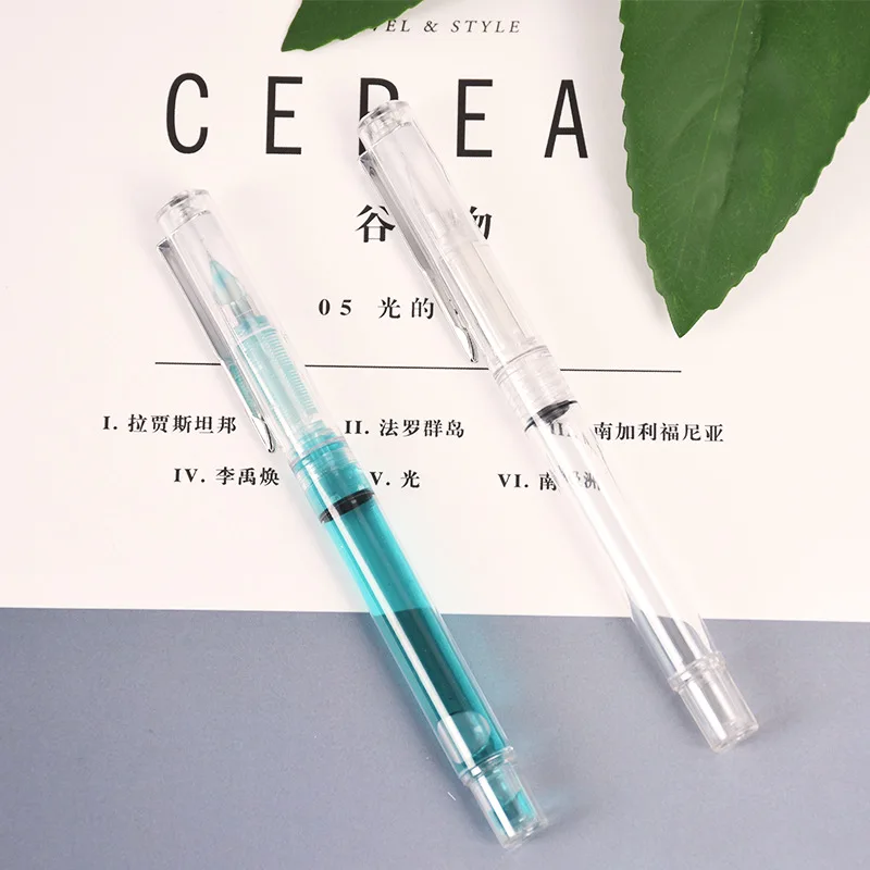 Luxury Transparent Fountain Pen EF/F Nib Calligraphy Pen School Office Business Ink Pen Stationery Supplies
Luxury Transparent Fountain Pen EF/F Nib Calligraphy Pen School Office Business Ink Pen Stationery Supplies