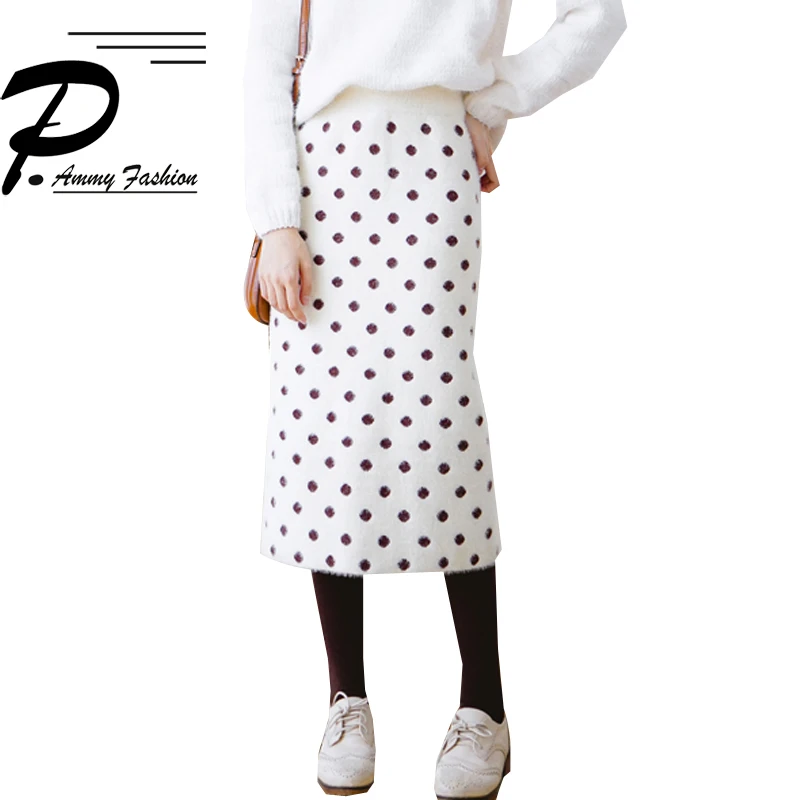 Mink hair wave point warm and thicken knit skirt hip skirt 2018 women fashion warm Dot Straight winter skirt
Mink hair wave point warm and thicken knit skirt hip skirt 2018 women fashion warm Dot Straight winter skirt