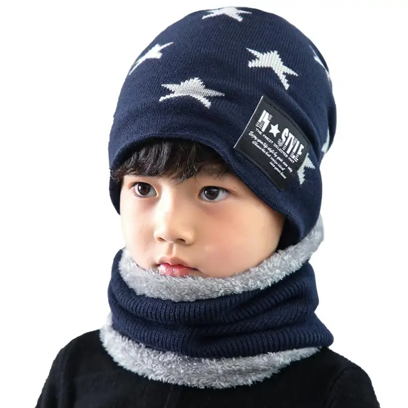 Vbiger 2pcs Kids Warm Knitted Hat witn Circle Scarf Children Winter Cap Beanies Fleece Lining for Boys Girls
Vbiger 2pcs Kids Warm Knitted Hat witn Circle Scarf Children Winter Cap Beanies Fleece Lining for Boys Girls