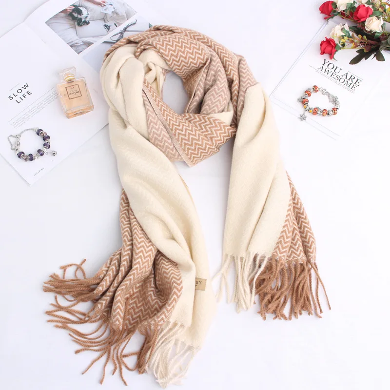 Fashion Thick Warm Winter Scarf Women Tassel Striped Soft Scarves Plaid Cashmere Scarves Solid Shawls Women Wrap Unisex Foulard 
Fashion Thick Warm Winter Scarf Women Tassel Striped Soft Scarves Plaid Cashmere Scarves Solid Shawls Women Wrap Unisex Foulard