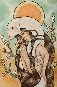 Modern handmade painting girl portrait with horse head on oil canvas for home decor and wallpaper, gallery
Modern handmade painting girl portrait with horse head on oil canvas for home decor and wallpaper, gallery