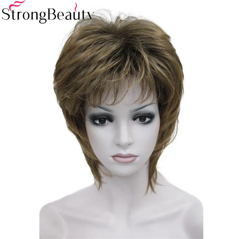 Strong Beauty Synthetic Short Straight Wigs Brown mix Hair Fluffy Women's Full Wig
Strong Beauty Synthetic Short Straight Wigs Brown mix Hair Fluffy Women's Full Wig