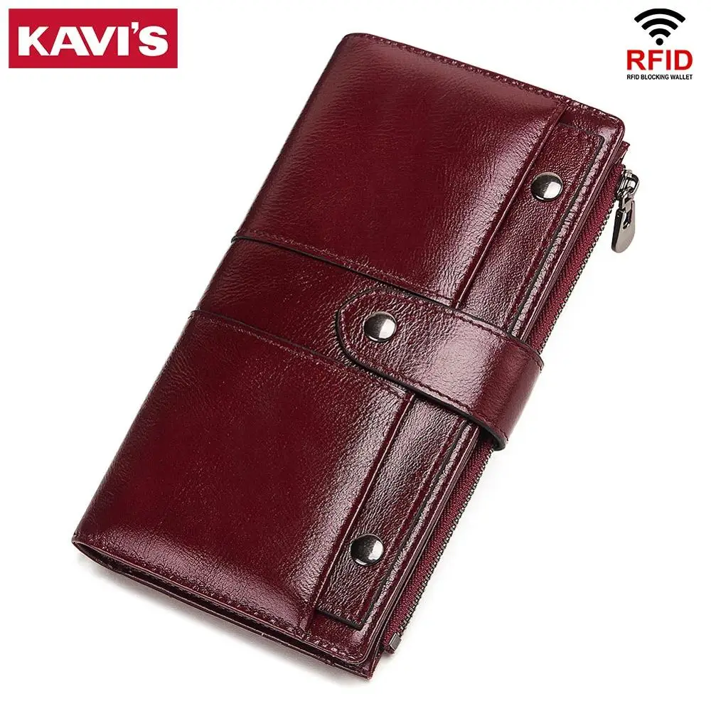 KAVIS 2019 New Genuine Leather Women Wallet Female Coin Purse Hasp Portomonee Clutch Money Bag Lady Handy Card Holder Long Walet
KAVIS 2019 New Genuine Leather Women Wallet Female Coin Purse Hasp Portomonee Clutch Money Bag Lady Handy Card Holder Long Walet