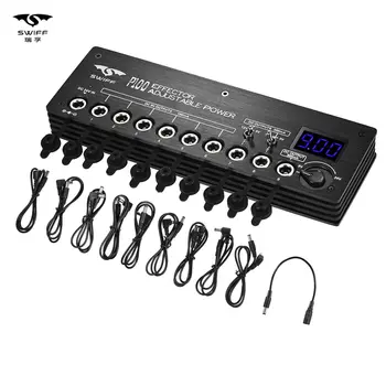 SWIFF Mini Guitar Effect Power Supply Station 9 Isolated DC Outputs 9V 12V Adjustable Voltage 9-24V for Guitar Effects
SWIFF Mini Guitar Effect Power Supply Station 9 Isolated DC Outputs 9V 12V Adjustable Voltage 9-24V for Guitar Effects