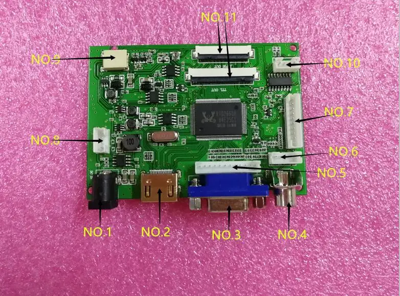 Audio+HDMI+VGA+2AV 60pin 800*480 LCD Display Driver Board Controller Kit for Panel HSD062IDW1 HSD080IDW1 HSD070IDW1
Audio+HDMI+VGA+2AV 60pin 800*480 LCD Display Driver Board Controller Kit for Panel HSD062IDW1 HSD080IDW1 HSD070IDW1