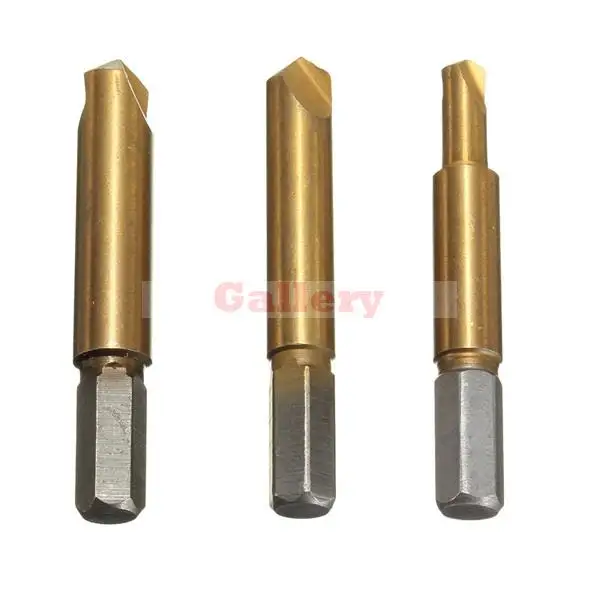 3 Sets Lot 3pcs Rigid Titanium Broken Screw Bolts Extractor Easy Out Remover Bit