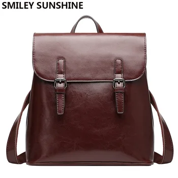 SMILEY SUNSHINE Classic genuine leather female backpack women big backpacks luxury fashion pack bag for women 2018 school bags
SMILEY SUNSHINE Classic genuine leather female backpack women big backpacks luxury fashion pack bag for women 2018 school bags