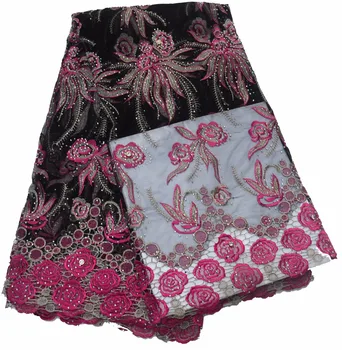Hot selling Embroidered Mesh Tulle Lace African French Laces Fabrics High Quality Nigerian French Net Lace For Wedding P460-1
Hot selling Embroidered Mesh Tulle Lace African French Laces Fabrics High Quality Nigerian French Net Lace For Wedding P460-1