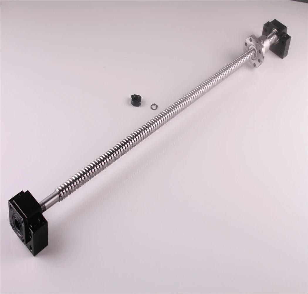 Ball Screw SFU1605-850mm End machine with BK12/BF12 End Support Bearing Mounts 
Ball Screw SFU1605-850mm End machine with BK12/BF12 End Support Bearing Mounts
