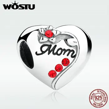 100% 925 Sterling Solid Silver Mom Heart Charm Beads Fit Original WST Bracelet Bangle Authentic DIY Jewelry Gift For Mother
100% 925 Sterling Solid Silver Mom Heart Charm Beads Fit Original WST Bracelet Bangle Authentic DIY Jewelry Gift For Mother