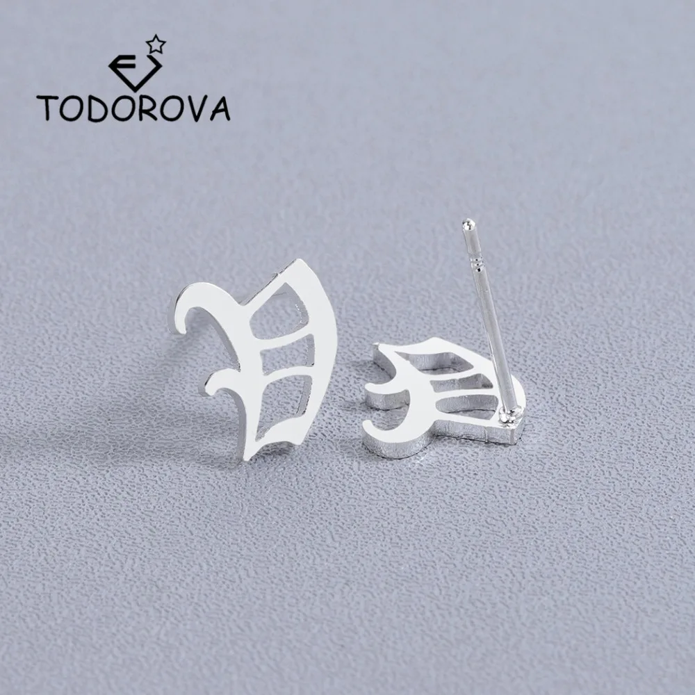 Todorova Bijoux Personalized Alphabet Initial Women Earrings Stainless Steel Letter V Stud Earrings Men Jewelry boucle d'oreille
Todorova Bijoux Personalized Alphabet Initial Women Earrings Stainless Steel Letter V Stud Earrings Men Jewelry boucle d'oreille