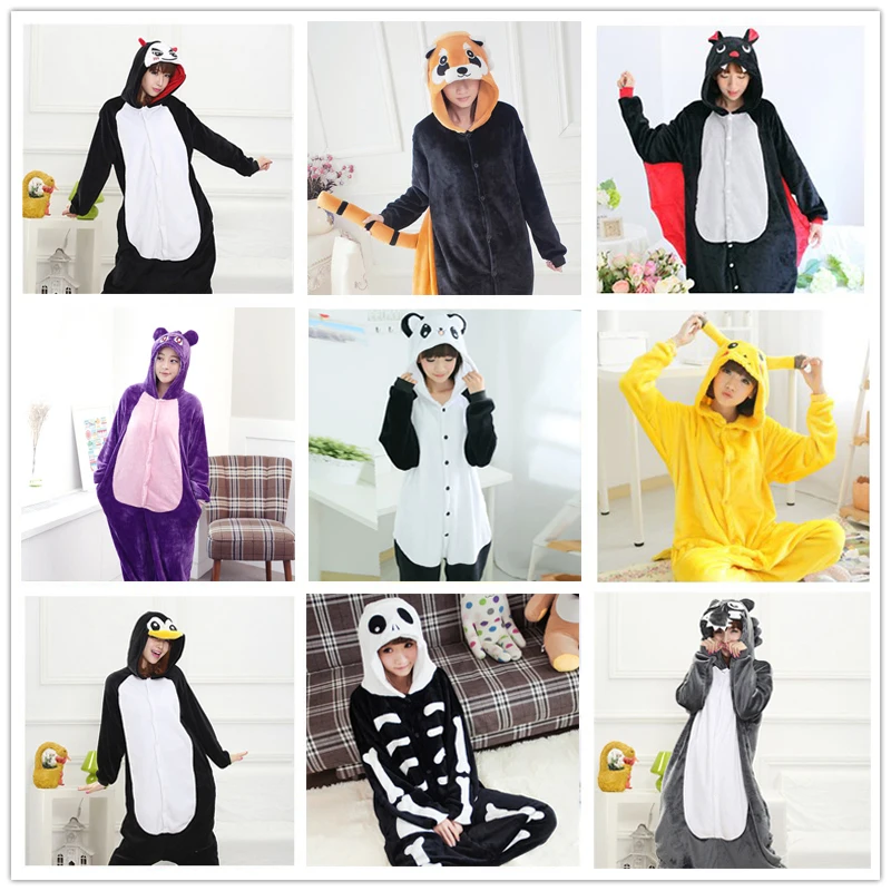 Adult Skeleton Kigurumi Onesies Cartoon Animal Cosplay Pajamas Suit Flannel Warm Soft Sleepwear Jumpsuits Pijama Panda Walf COS
Adult Skeleton Kigurumi Onesies Cartoon Animal Cosplay Pajamas Suit Flannel Warm Soft Sleepwear Jumpsuits Pijama Panda Walf COS