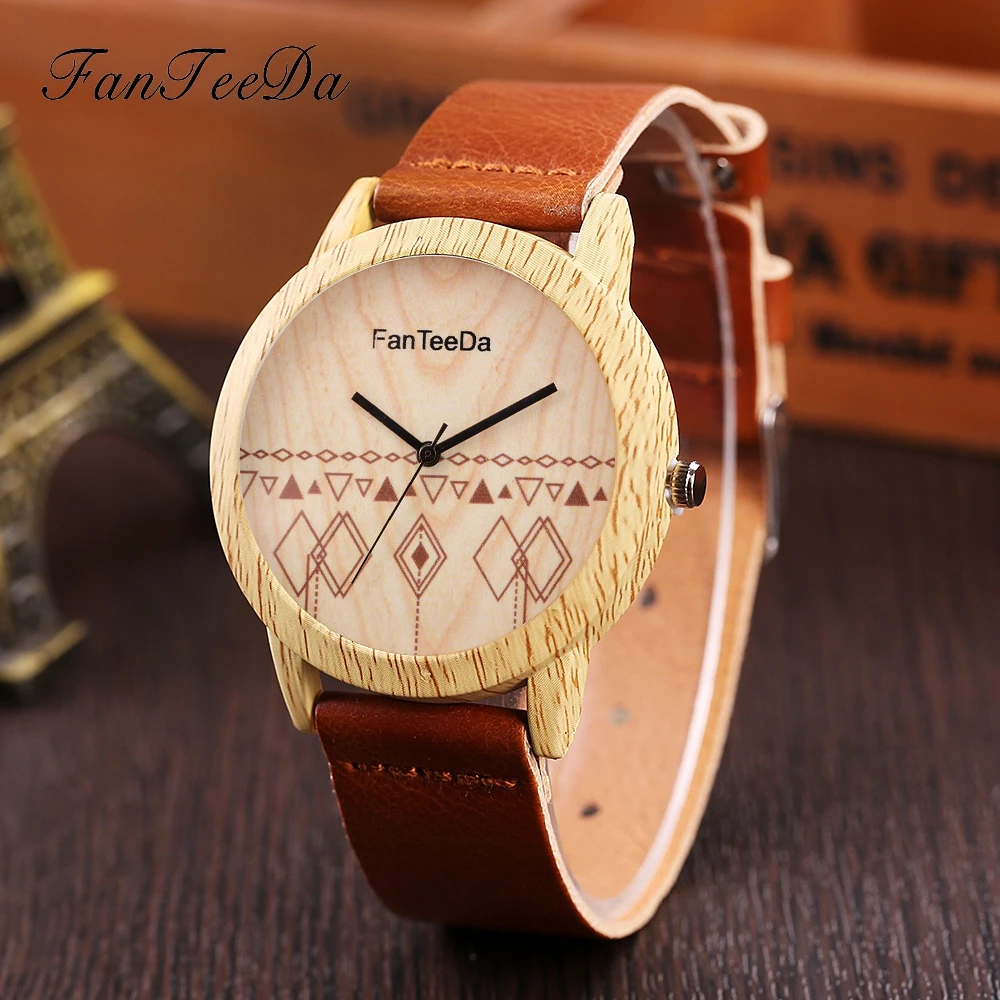 FanTeeDa Fashion Clock Women Wood Dress Watch Quartz Casual Watches Sport Leather Strap Clock Simple Luxury Watch Wristwatch
FanTeeDa Fashion Clock Women Wood Dress Watch Quartz Casual Watches Sport Leather Strap Clock Simple Luxury Watch Wristwatch